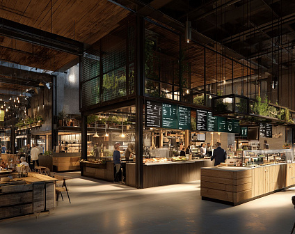 До конца года в Санкт-Петербурге появятся 5 новых фуд-холлов